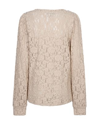 Red Button Top lace Grijs SRB5068
