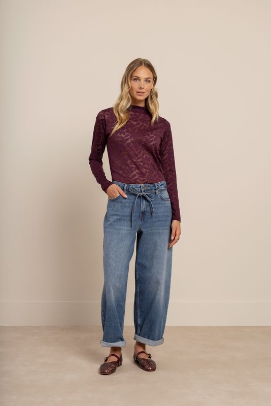 Studio Anneloes Reagan lace top Paars 91546