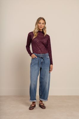 Studio Anneloes Reagan lace top Paars 91546