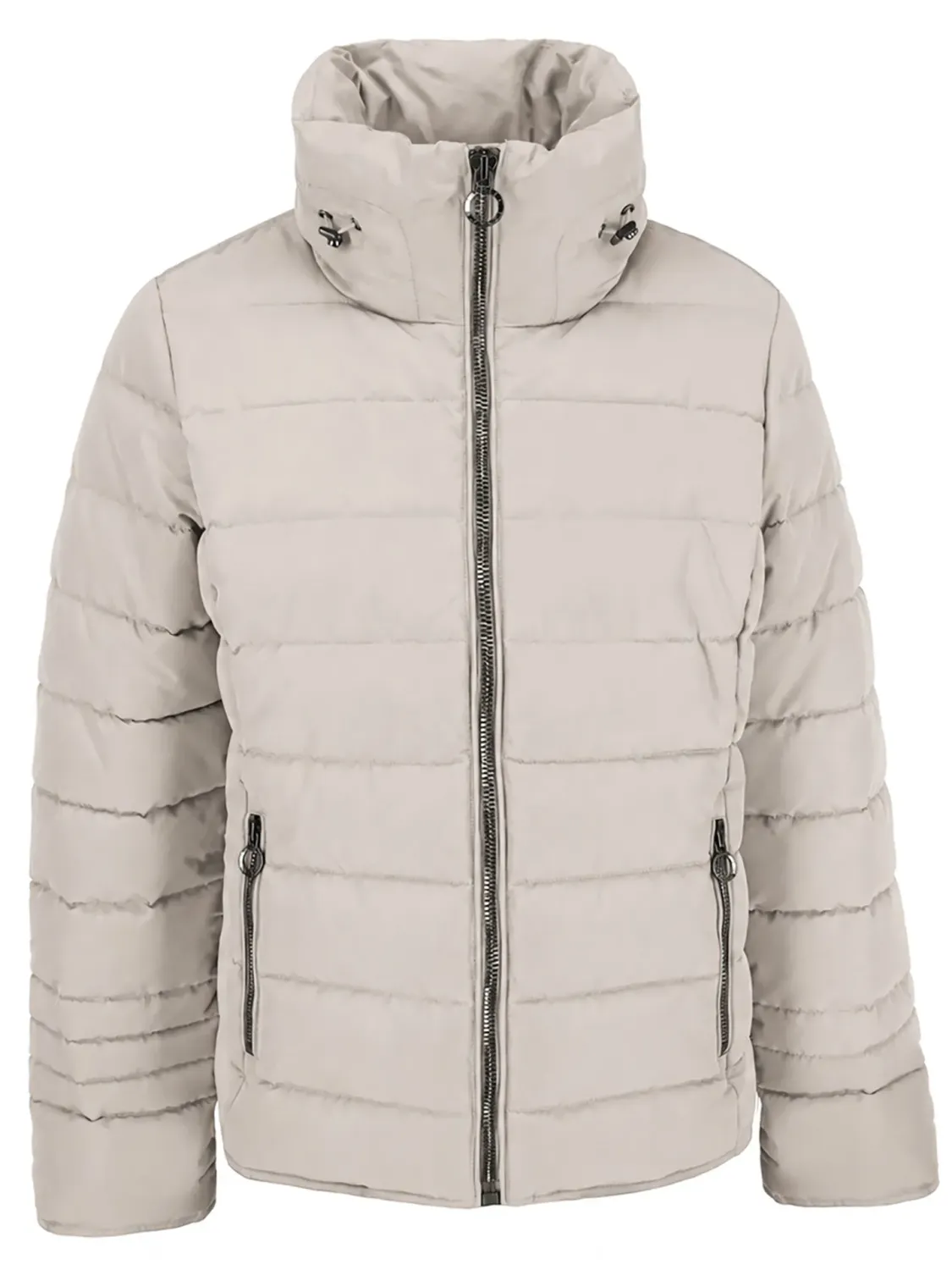 Covered Ria gewatteerde jas beige – voorkant