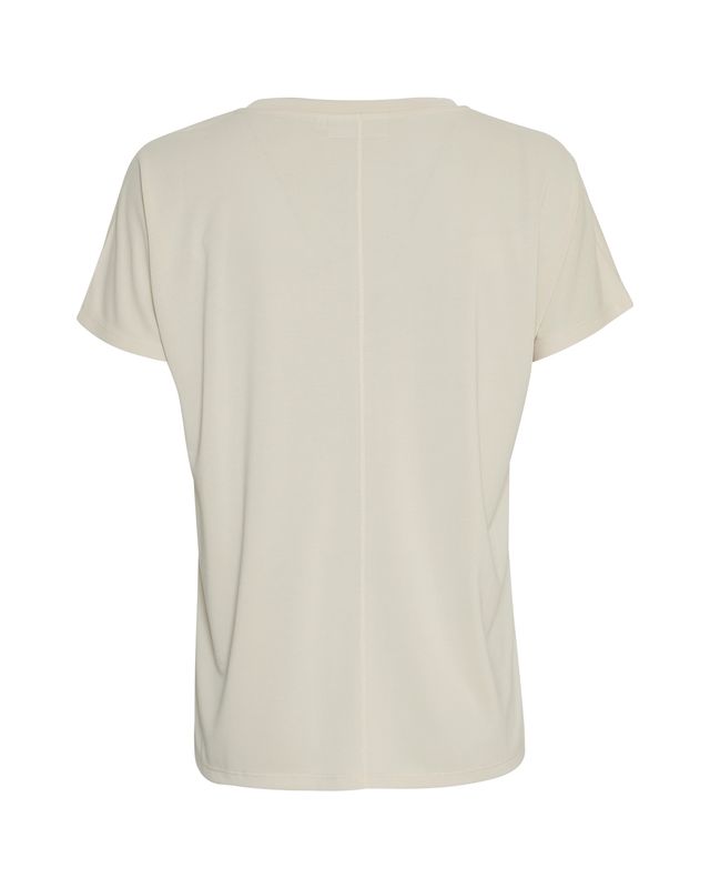 MSCH Copenhagen MSCHFenya Modal V Neck Tee Ecru 18167