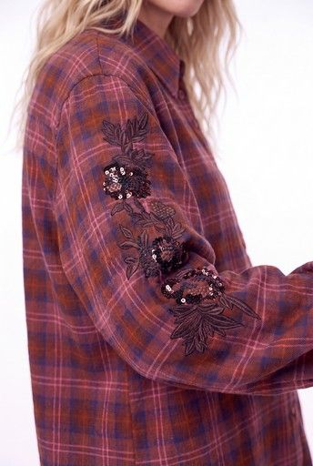Florez Scotie Blouse Rood CR0755
