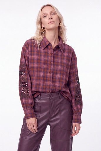 Florez Scotie Blouse Rood CR0755
