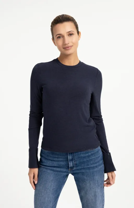 YaYa Top met afneembare manchetten Grijs 01-709418-609