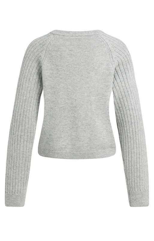 YaYa Trui met ribgebreide mouwen Grijs 01-000641-609