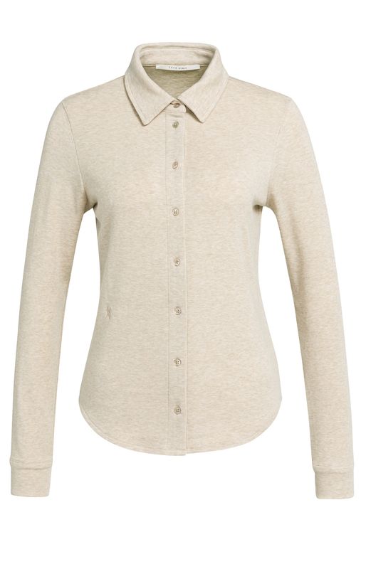 YaYa Jersey melange blouse Grijs 01-209250-609
