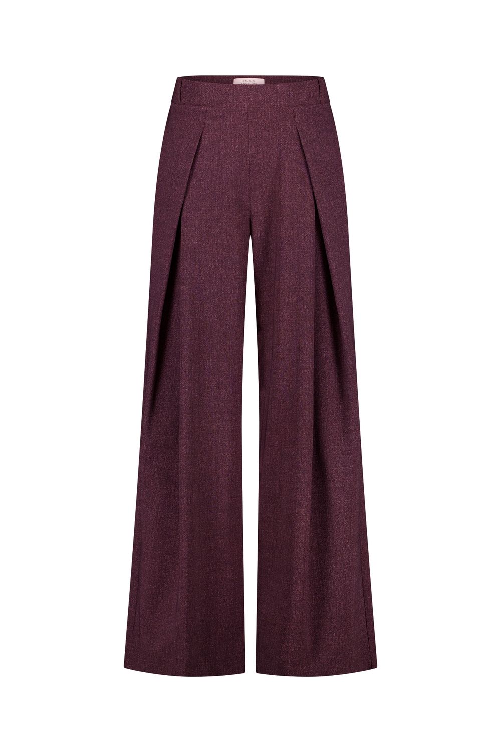 Studio Anneloes Sari herringbone trousers Paars 14244
