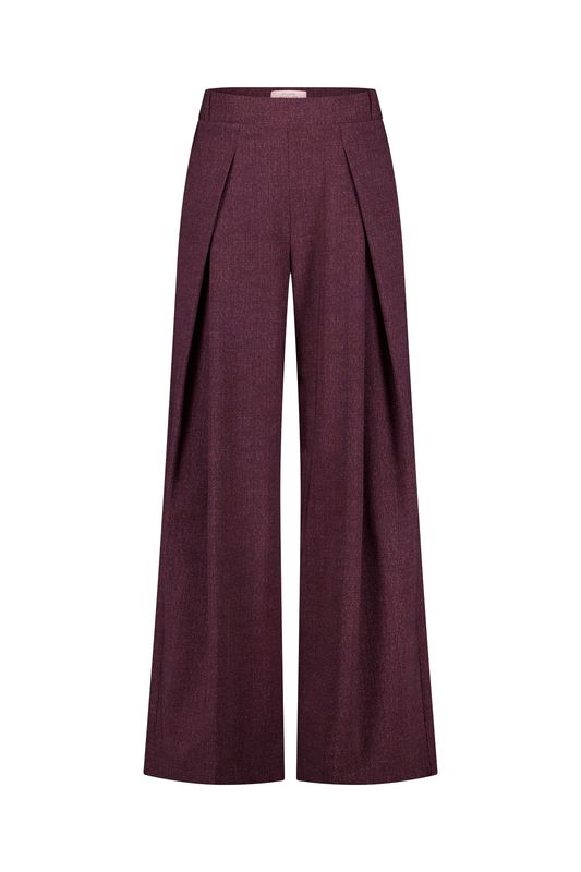 Studio Anneloes Sari herringbone trousers Paars 14244