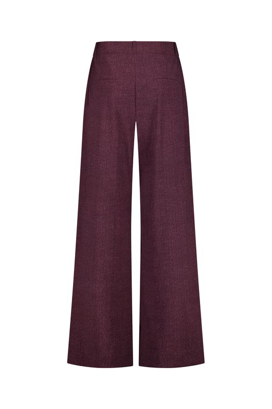 Studio Anneloes Sari herringbone trousers Paars 14244