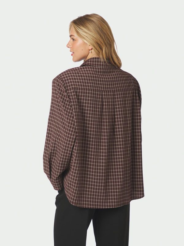 Neo Noir Anella Check Shirt Bruin 170207