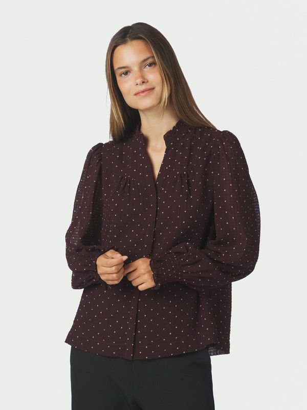 Neo Noir Astrida Dotted Blouse Rood 170798