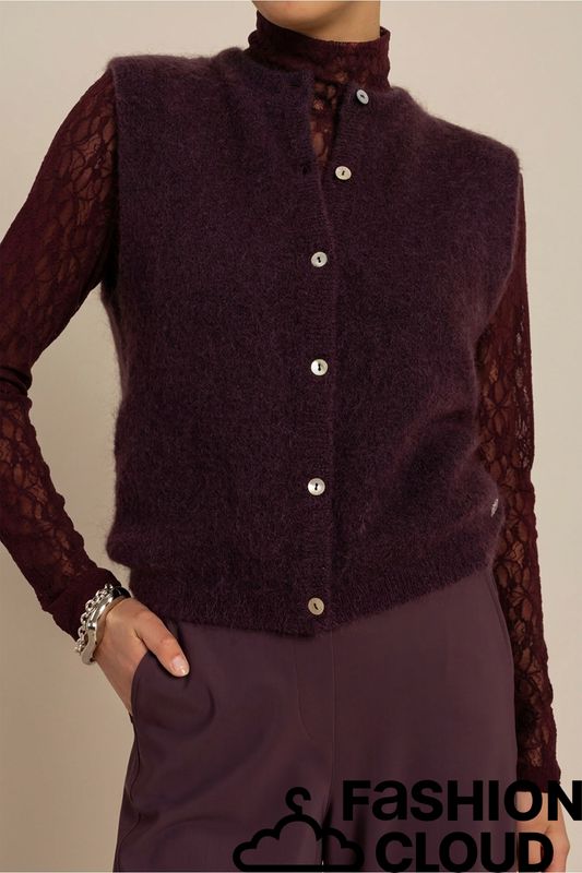 Studio Anneloes Bibi sls cardigan Paars 14450