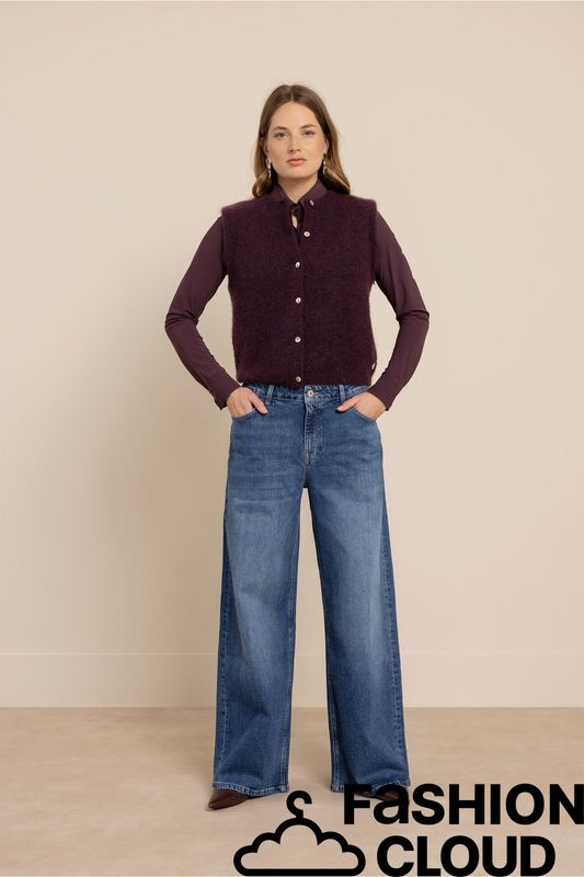 Studio Anneloes Bibi sls cardigan Paars 14450