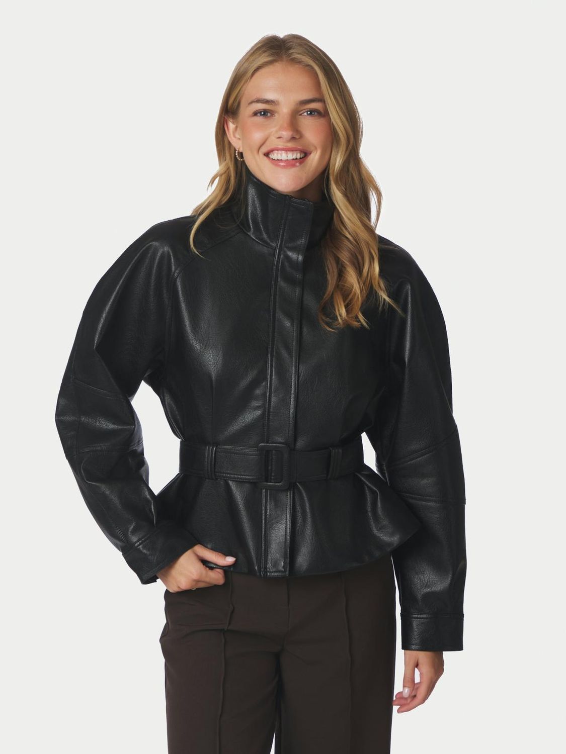 Neo Noir Jaclyn Faux Leather Jacket Zwart 169833
