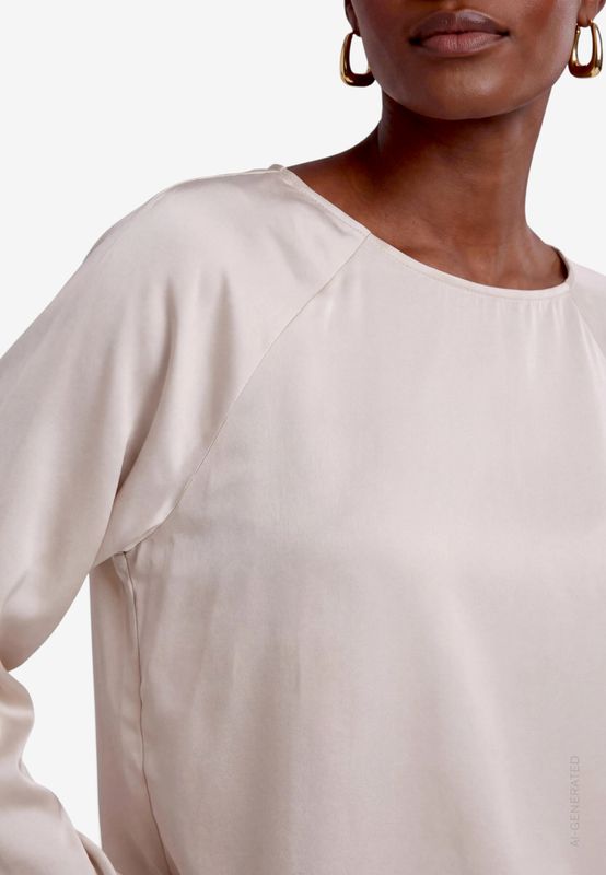 Zero Bluse Kurz 1/1 Arm Beige 110-10004356