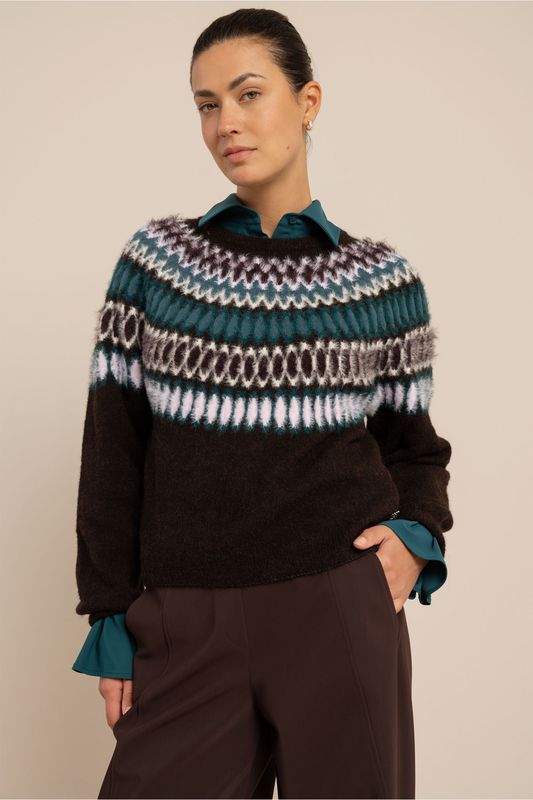 Studio Anneloes Femmy fairisle pullover Multi 14230