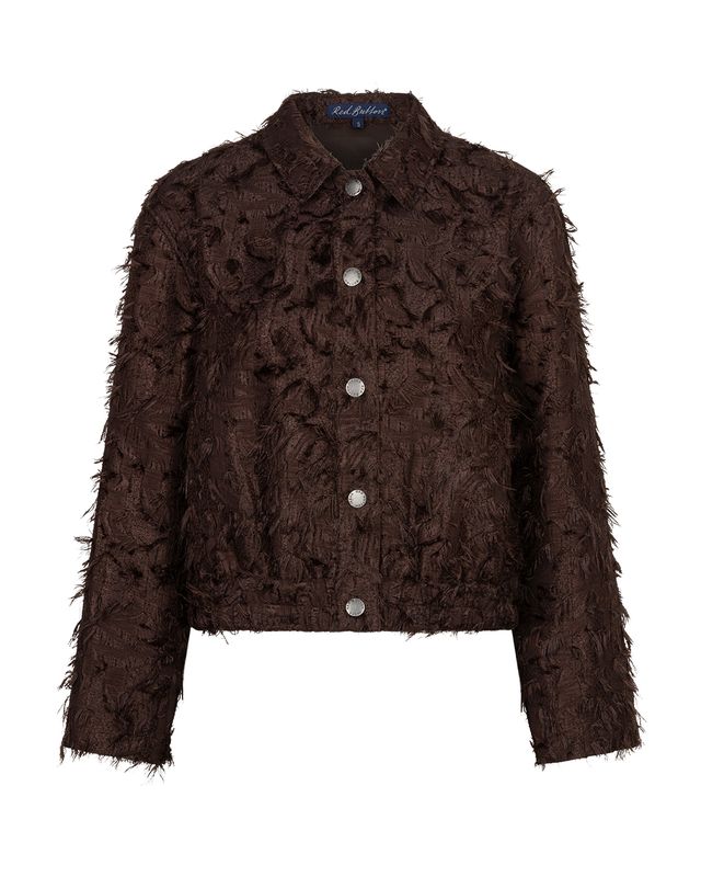 Red Button Bomber fringes Bruin SRB5064