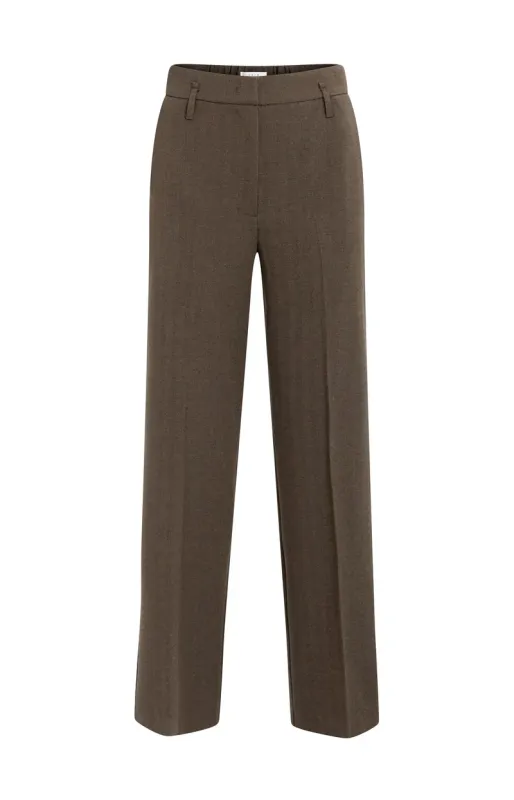 YaYa Pantalon met rechte pijpen Bruin 01-301296-610