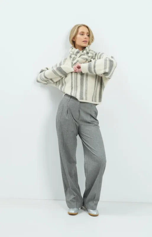 YaYa Zachte geweven pantalon Grijs 01-301291-610