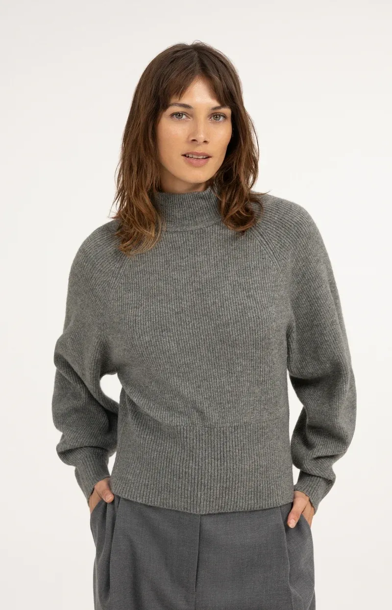 YaYa Coltrui met vleermuismouwen Grijs 01-000656-610