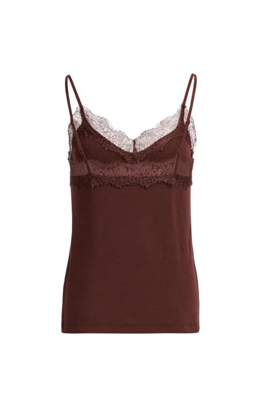YaYa Jersey singlet met V-hals Rood 01-729067-610