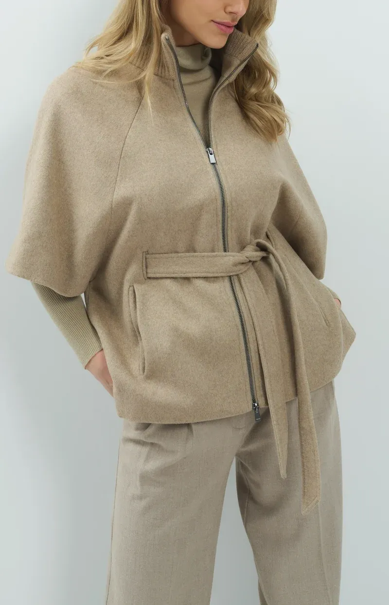 YaYa Ponchojas met ribkraag Grijs 02-001090-610