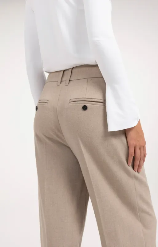 YaYa Zachte geweven pantalon Beige 01-301291-610