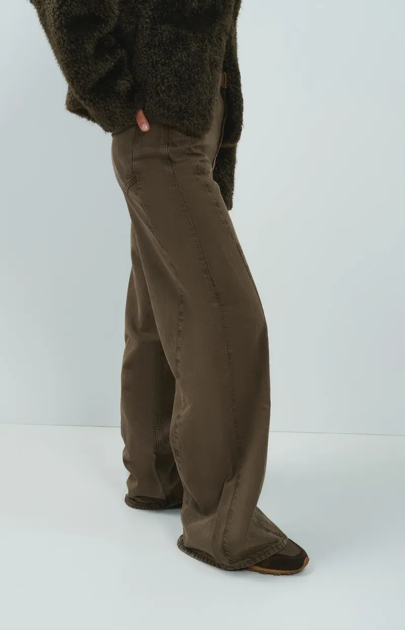 YaYa Denim met wijde pijpen - L32 Bruin 01-311162-610
