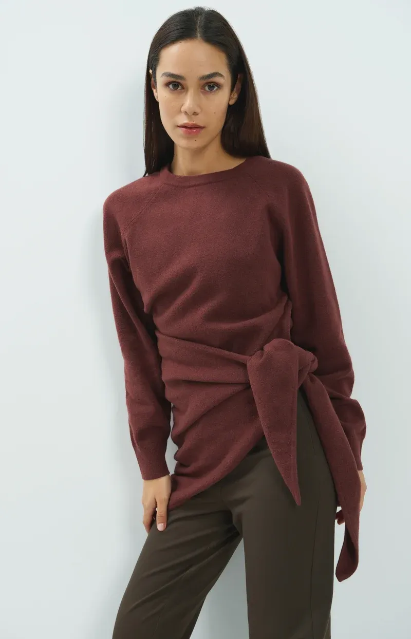 YaYa Trui met open rugdetail Rood 01-000653-610