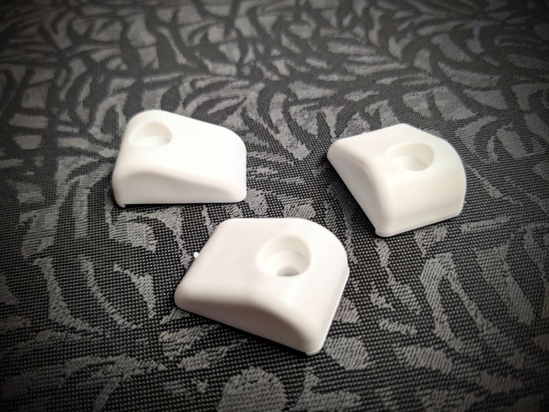 Drawer Slide Bumper for Roll-Out Shelves, White (10 pcs/bag)