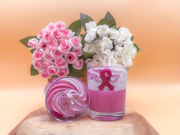 Bougie gourmande octobre rose