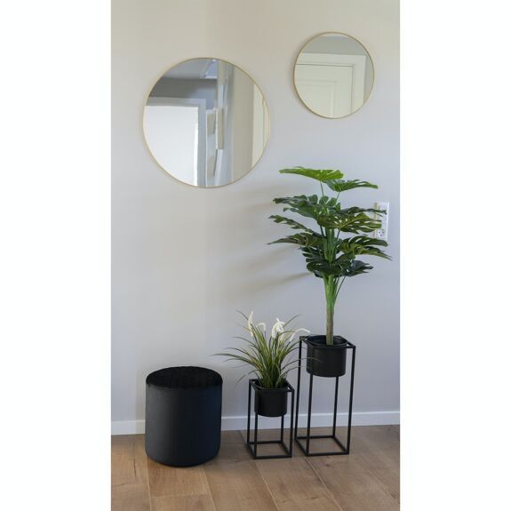 Pots de fleurs en noir