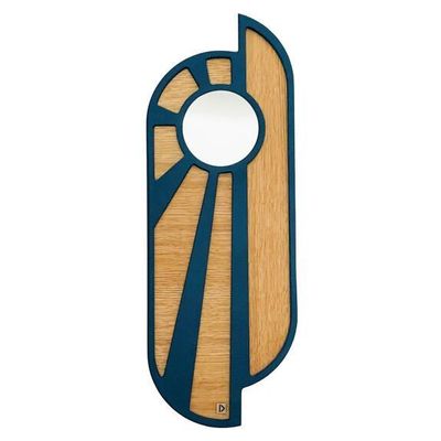 Miroir Blue Sunset en bois - S