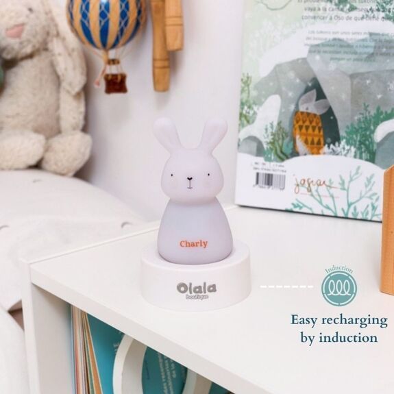 Veilleuse - Lapin Charly - blanc