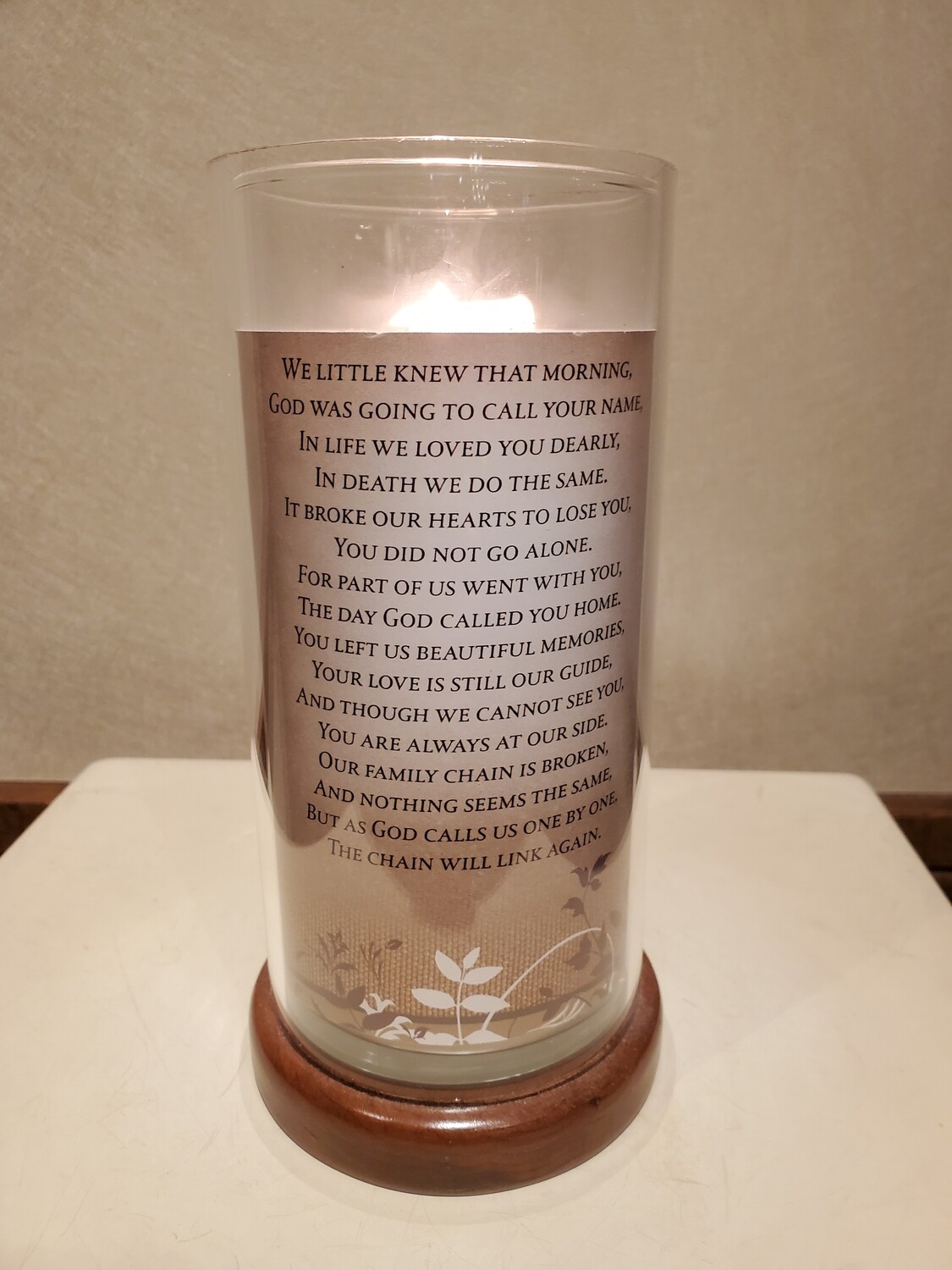 We Little Knew Memory Candle