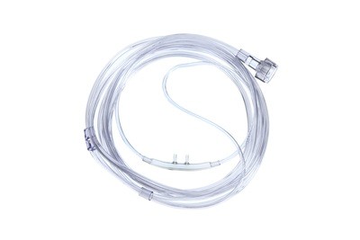 Canula nasal Softech pediátrica prongs curvo tubo 2.1m Star Lumen Conector Universal