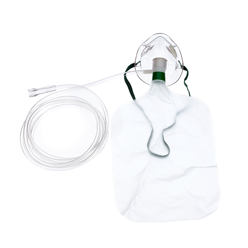 Mascarilla pediátrica con reservorio y tubo