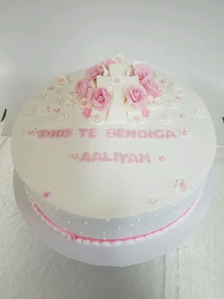 Rose with Cross Cake