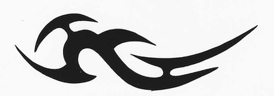 No. 5 Wrapping sticker for hoop/clubs, set of 2 pcs (BLACK)
