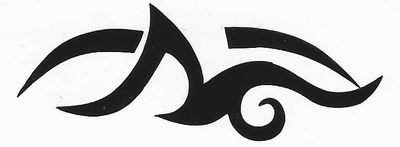 No. 4 Wrapping sticker for hoop/clubs, set of 2 pcs (BLACK)