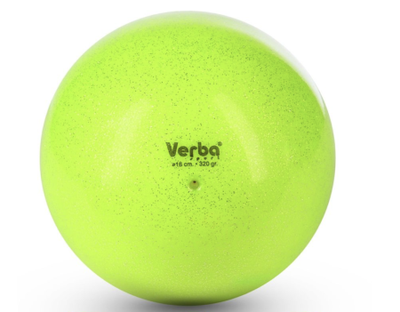 VERBA Sport Gymnastic ball Juniors 16 cm Glitter. (Lemon)