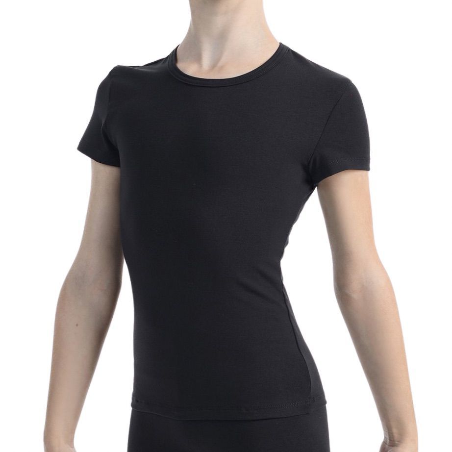 SOLO Slim fit scoop neck T-shirt, cotton, Black FD650-107 (34-40)