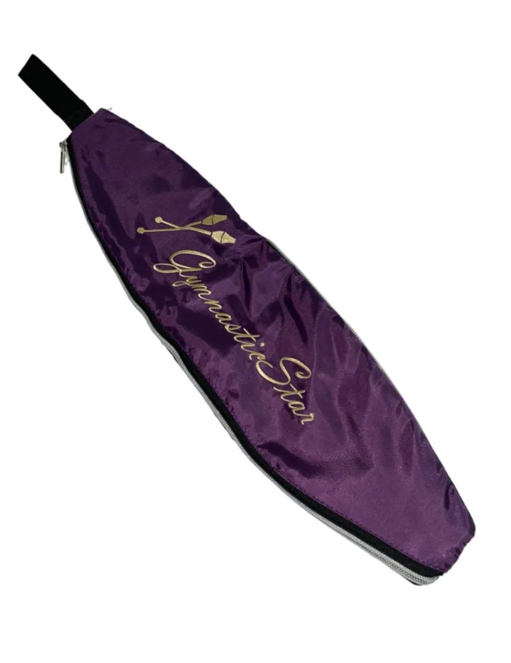 VARIANT  313 GS Gymnastics Clubs Case, Golden Embroidery. EGGPLANT