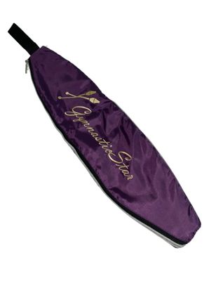 VARIANT  313 GS Gymnastics Clubs Case, Golden Embroidery. EGGPLANT
