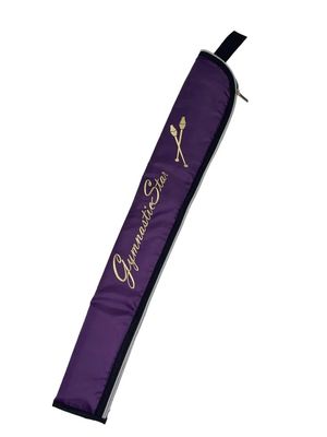 VARIANT 308 GS Gymnastics Ribbon Stick Cover, Golden Embroidery. EGGPLANT