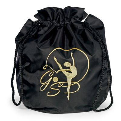 VARIANT 307 GS Gymnastics Ball cover, Golden Embroidery. BLACK