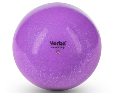 VERBA Sport Gymnastic ball Juniors 16 cm Glitter. (Lilac)