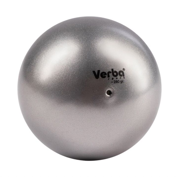 VERBA Sport Gymnastic ball Juniors 16 cm Metallic. (Silver)