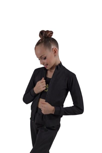 GF, QGA Tracksuit (Jacket+Pants) Black, Cotton, with Logo QG (30-44)