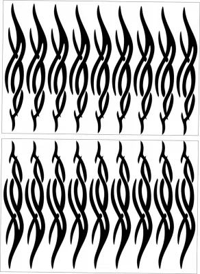 No. 21 Ornament sticker, Wrapping for hoop/clubs (BLACK)